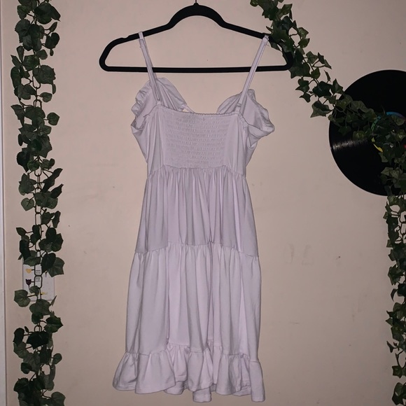 White Summer Dress; Small - Picture 6 of 6